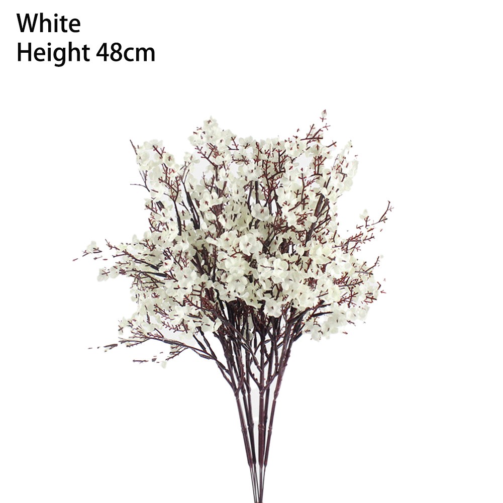 Set di 8 fiori di seta artificiali Gypsophila fai da te splendidamente disposti per decorazione - Foto 31 di 45