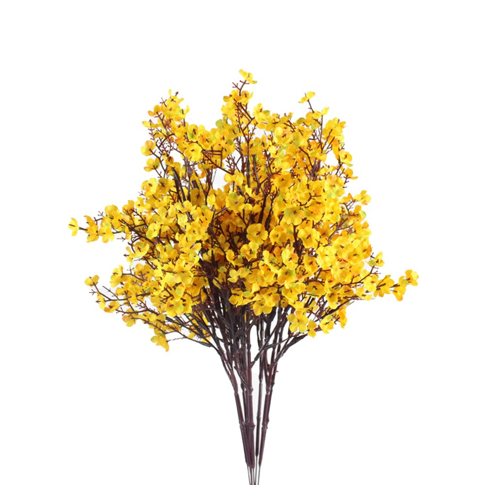 Set di 8 fiori di seta artificiali Gypsophila fai da te splendidamente disposti per decorazione - Foto 28 di 45