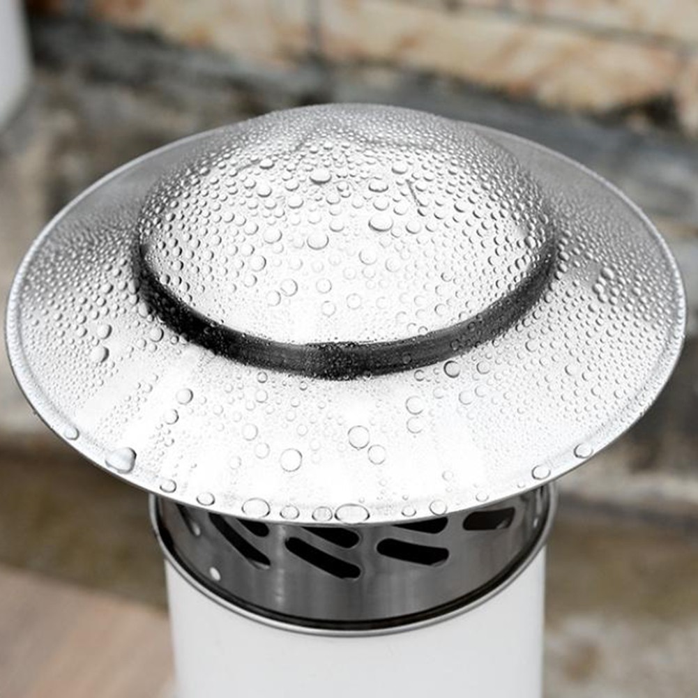 Stainles Steel Chimney Cap Exterior Wall Fresh Air Outlet Roof Pipe Exhaust Hood - Picture 68 of 69