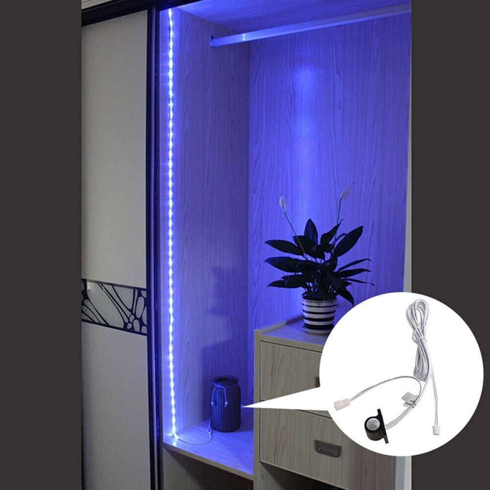 Automatic Adjustable PIR Infrared Led Motion Sensor Light Strip 12V DC