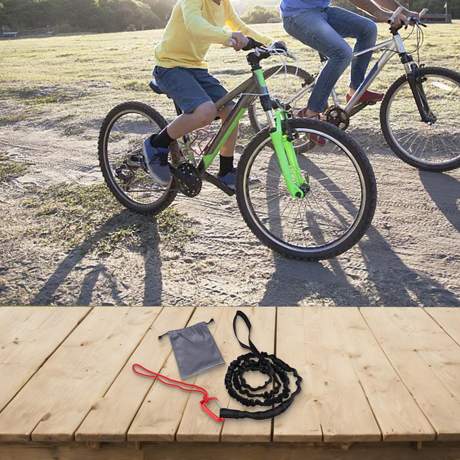 Fahrradschleppseil Haustierleine Nylonseil Mit Elastischem Seil Tragfähigkeit - Bild 36 von 39