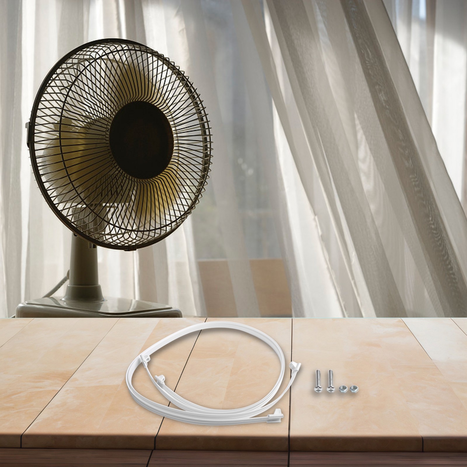 Premium Kunststoff Mesh Hoop für 16 Zoll Bodenventilator Verbesserung Luftstrom Effizienz - Bild 25 von 41