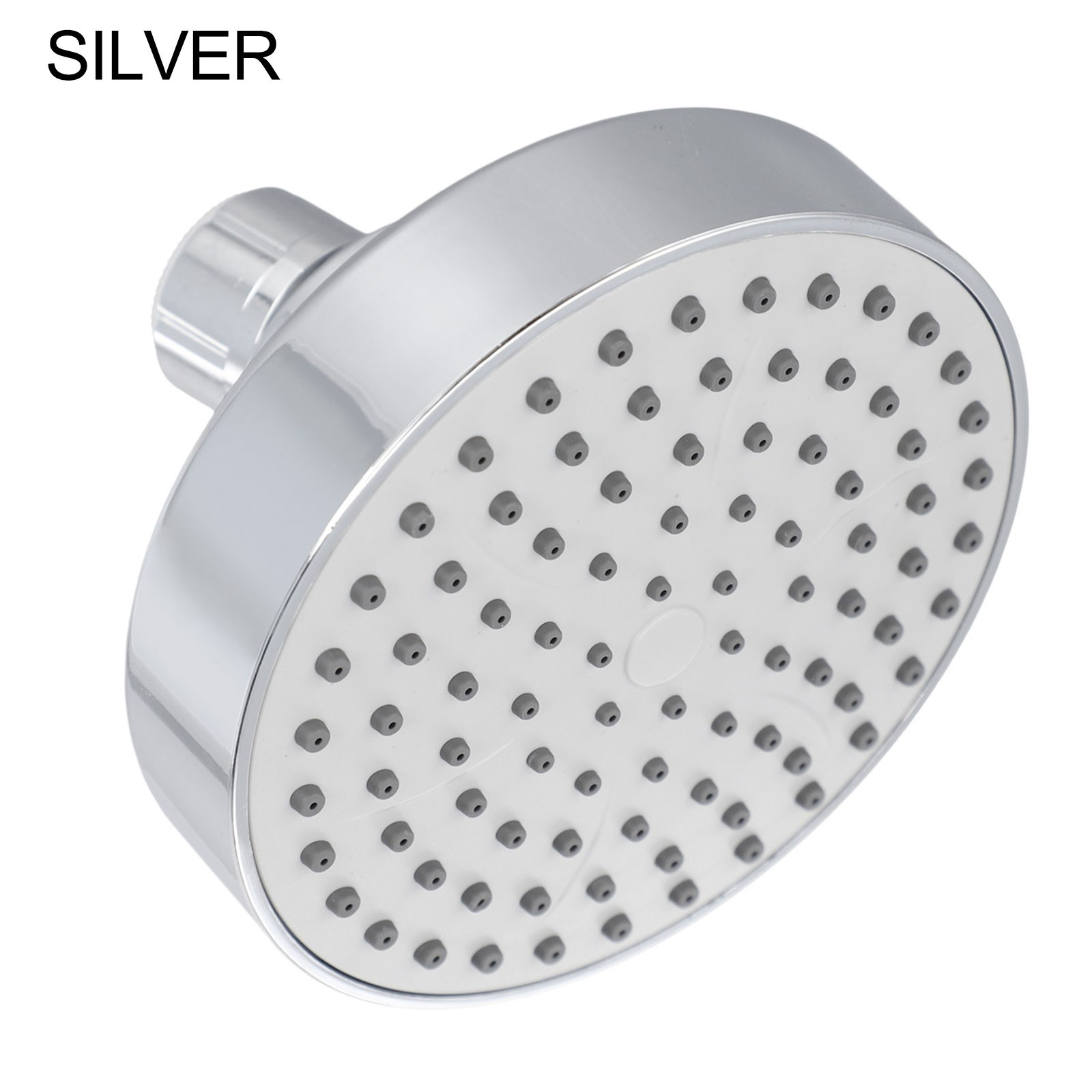 Adjustable 4 Inch High Pressure Shower Head with Removable Water Restrictor