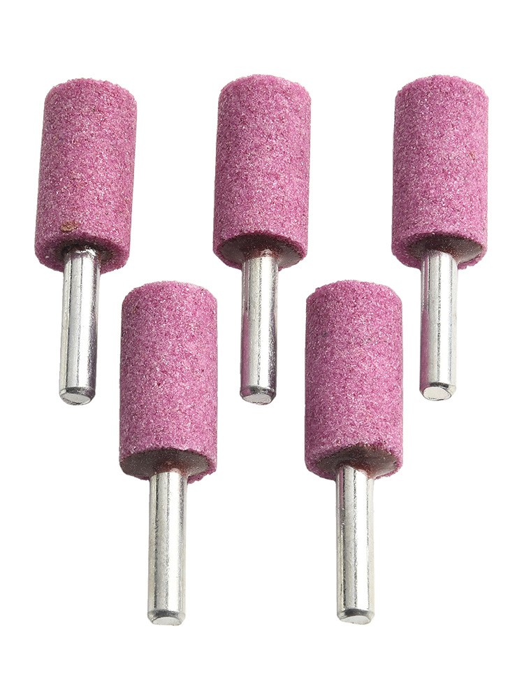 5 Stück 6 mm Schaft Schleifmittel montiert Steinschleifkopf Zylinder für Rotationswerkzeug - Bild 40 von 57