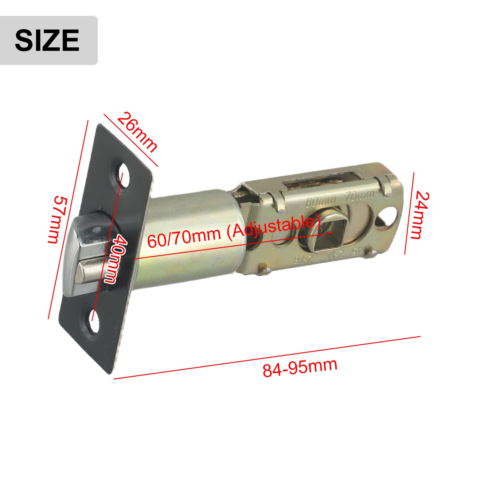 For Internal Doors Door Latch For Room Doors Smooth Mechanism Stainless Steel - Picture 15 of 47