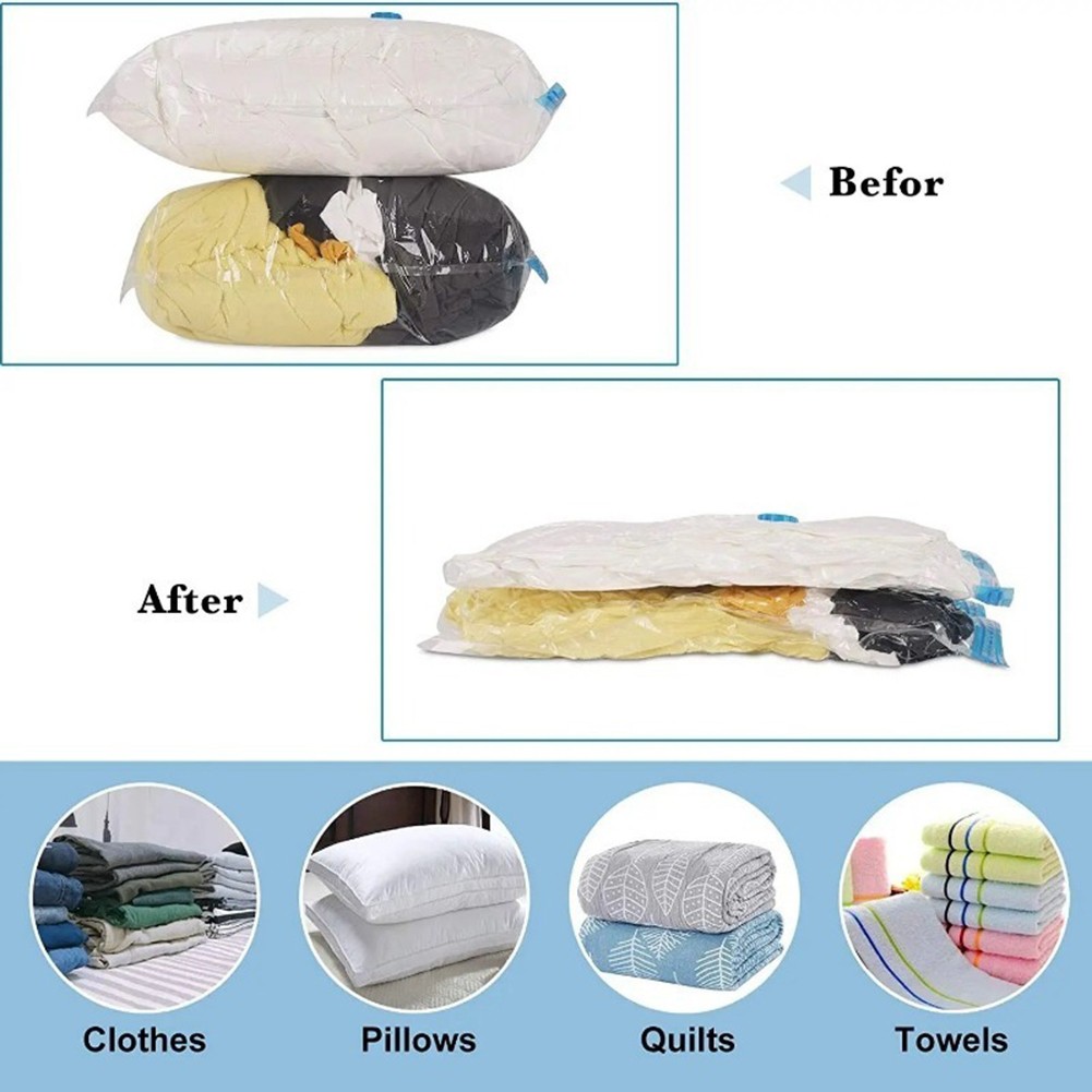 Thickened Vacuum Compression Bag Transparent Large Vacuum Storage Bags PA+PE