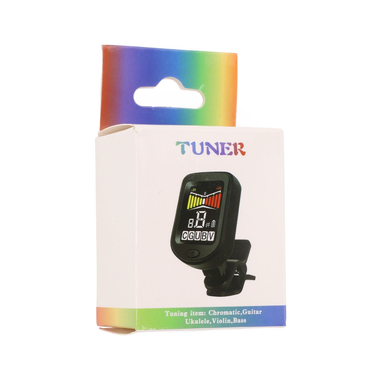 User Friendly Clip On Tuner for Multiple Instruments with Color Screen