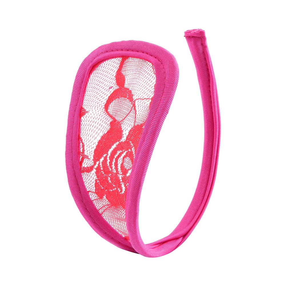 Sous vêtement femme élégant et élégant dentelle florale officiel C string pour la vi