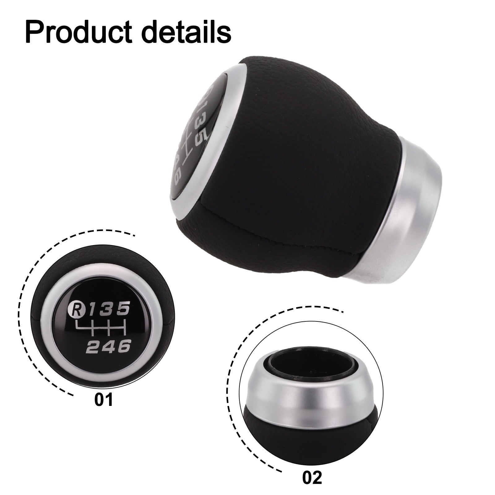 6 Speed Manual Gear Shift Knob Black for BRZ for Toyota 86 for SCION FR-S 13-20