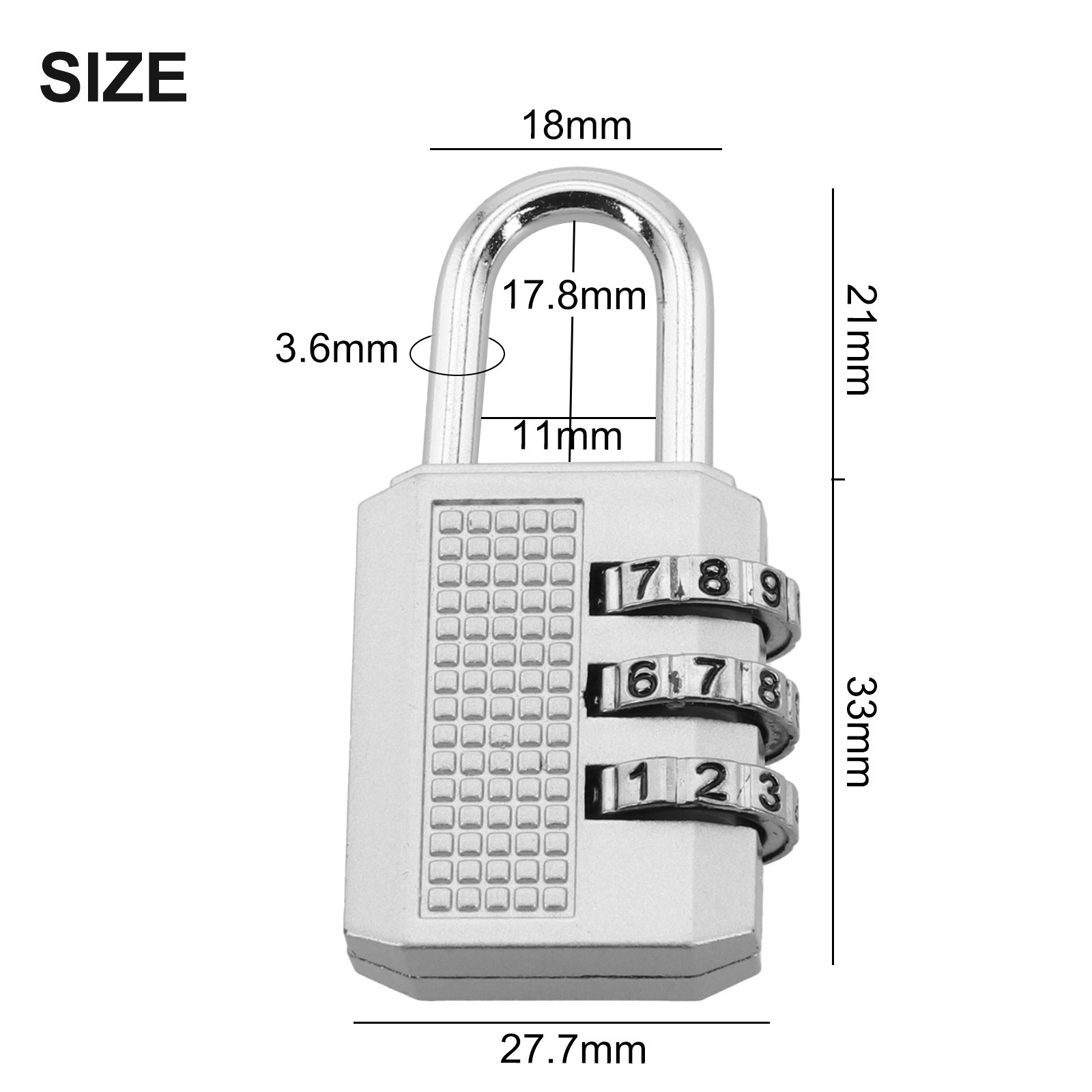 Advanced Security Features 4 Digit Zinc Alloy Lock with 10 000 Combinations - Picture 61 of 90