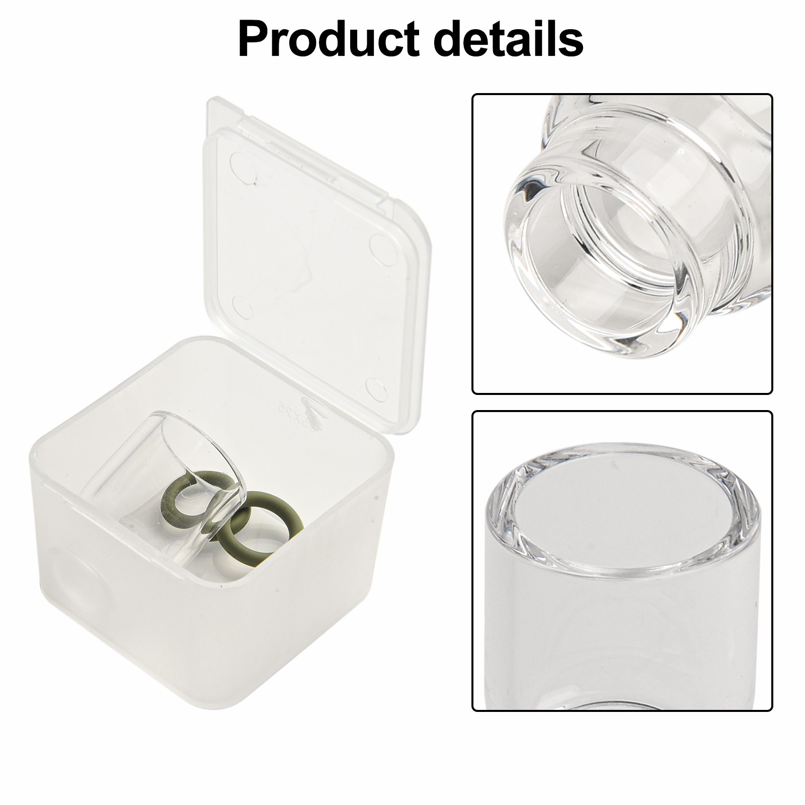 Boquilla de vaso de vidrio duradera visualizar consumibles con juntas tóricas - Imagen 37 de 85