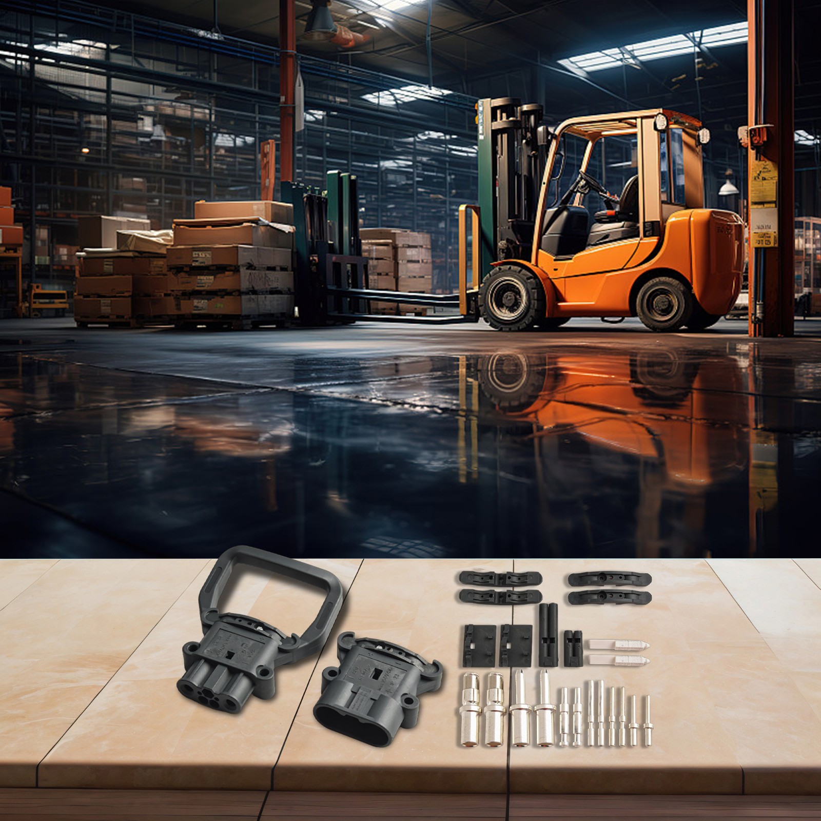 High Quality Workshop Power Connector Charging Plug Forklift Battery Plug - Picture 29 of 61