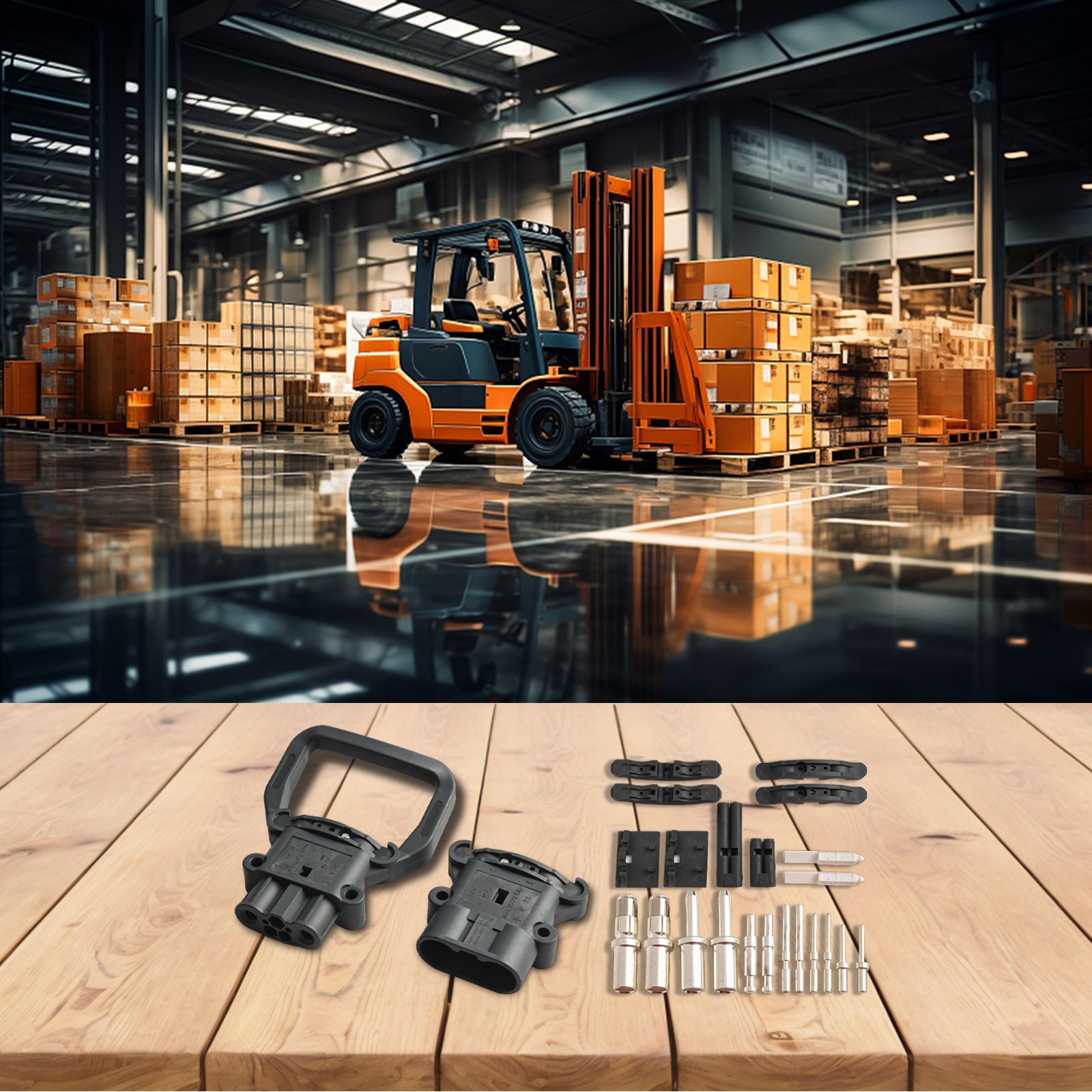 High Quality Workshop Power Connector Charging Plug Forklift Battery Plug - Picture 27 of 61