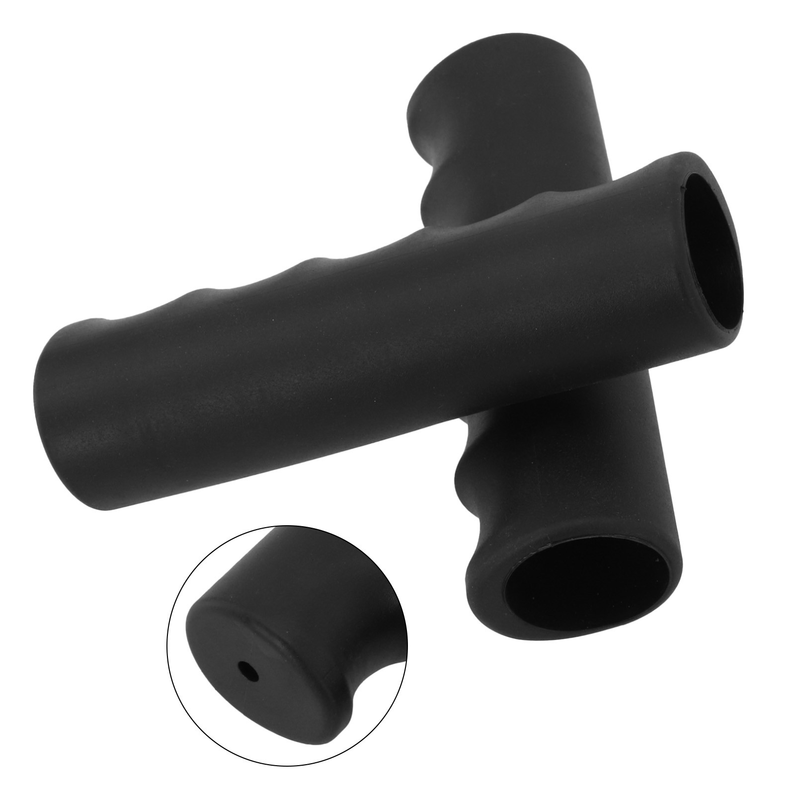 Easy Installation Wheelbarrow Replacement Handles Black Rubber Grips 2 Pieces - Picture 57 of 94