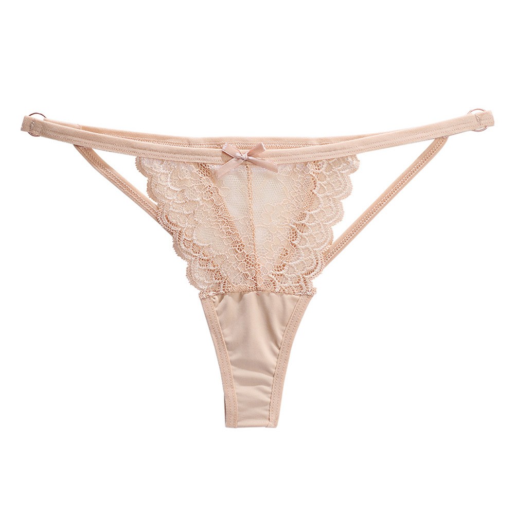 Spitzentanga Ganzjahres Spitze Low Waist Medium Stretch Einfarbig Tanga - Bild 14 von 18