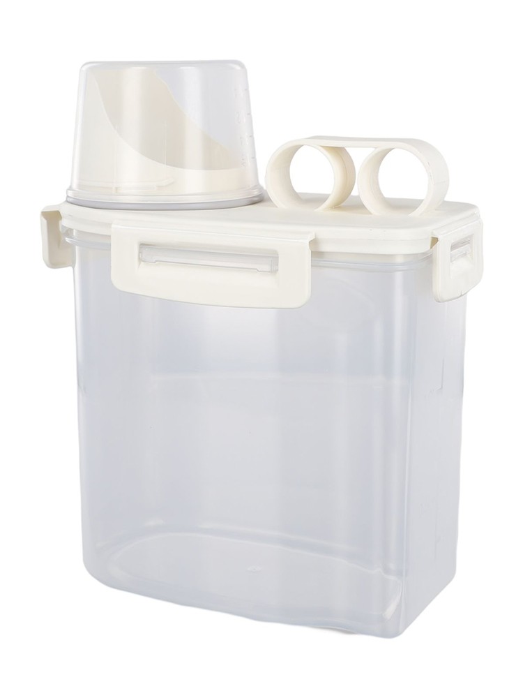 Sturdy Construction Kitchen Organizer Bin for Food Cereal Storage with Lid - Picture 19 of 33