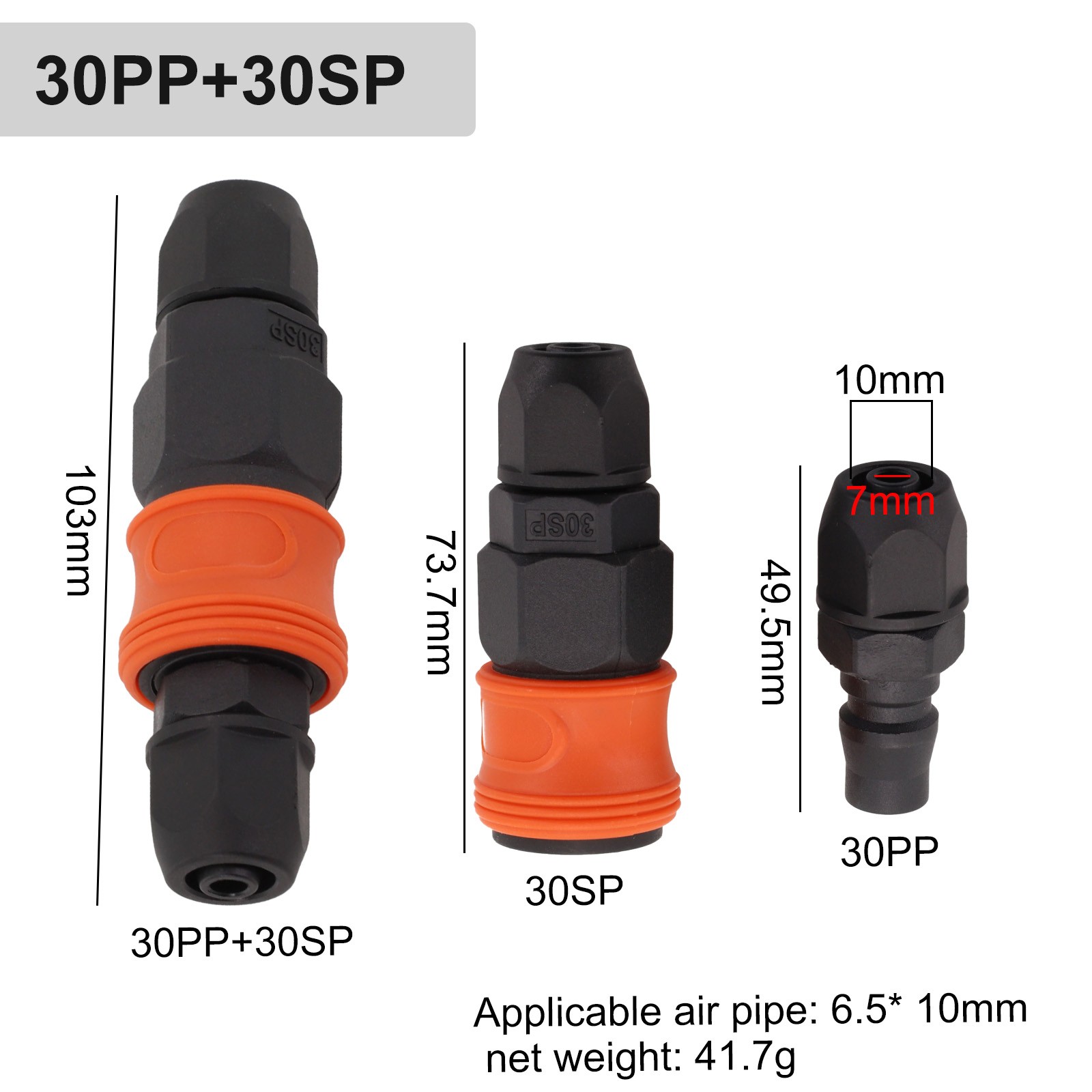 Quick-release Connector Home Workshops PU Tube Connector Rust-resistant