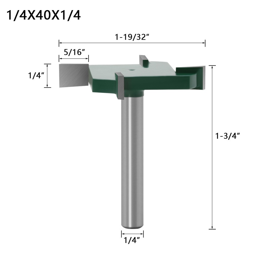 Router Bit 1/4 Inch Shank Slab Flattening Planing Bits Woodworking Cutting-Tools