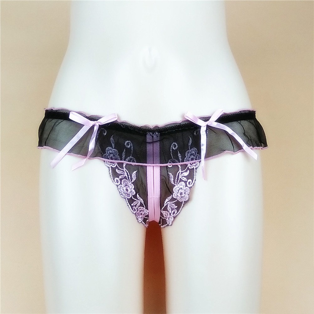 Schritt offenes Höschen im transparenten Design für Damen sexy Dessous groß - Picture 15 of 29