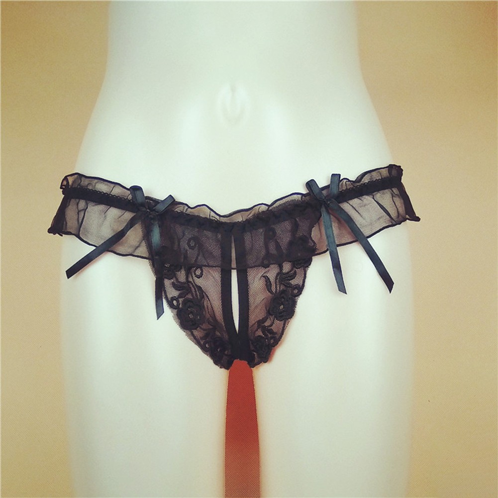 Schritt offenes Höschen im transparenten Design für Damen sexy Dessous groß - Picture 18 of 29