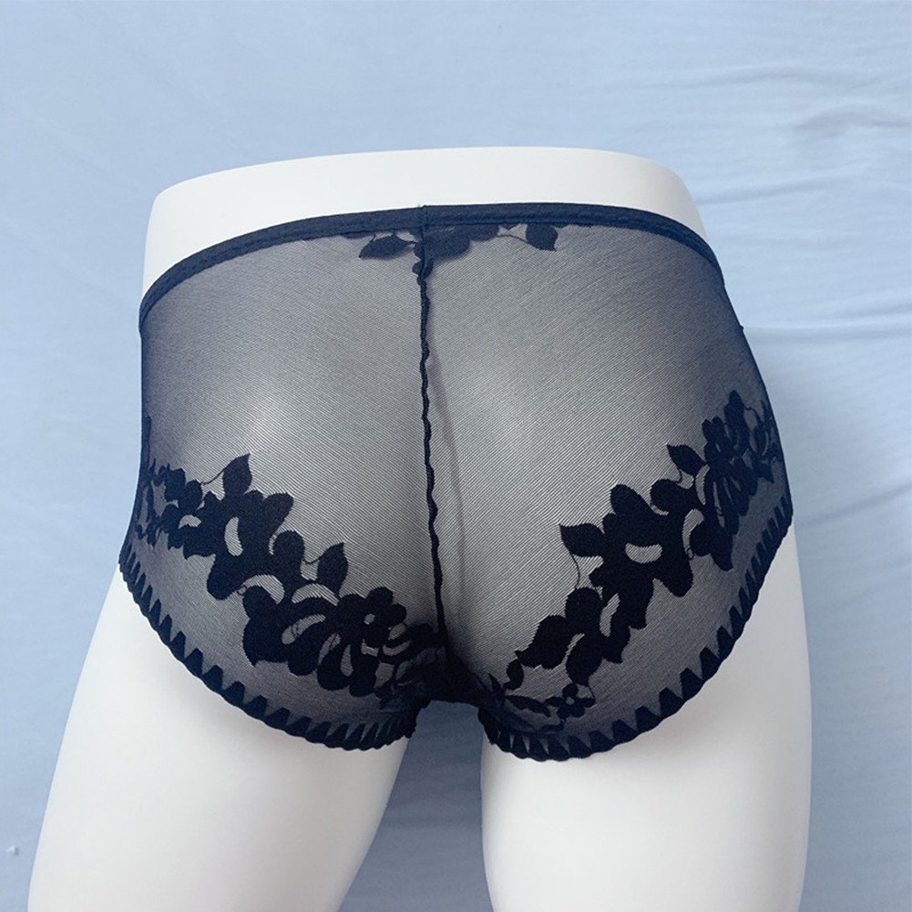 Men's Breathable Seamless See through Briefs Sexy Sissy Lingerie Underwear - Picture 18 of 37