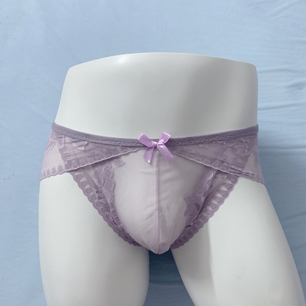 Men's Breathable Seamless See through Briefs Sexy Sissy Lingerie Underwear - Picture 22 of 37