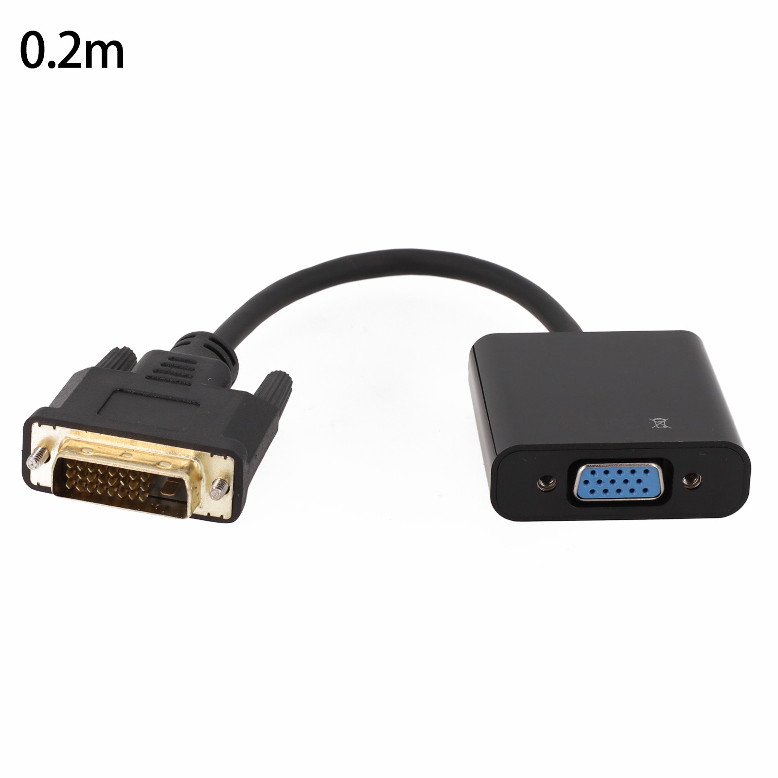 Compact 1080P DVID DVI To VGA Adapter Converter 25Pin to 15Pin for Computers - Afbeelding 15 van 24