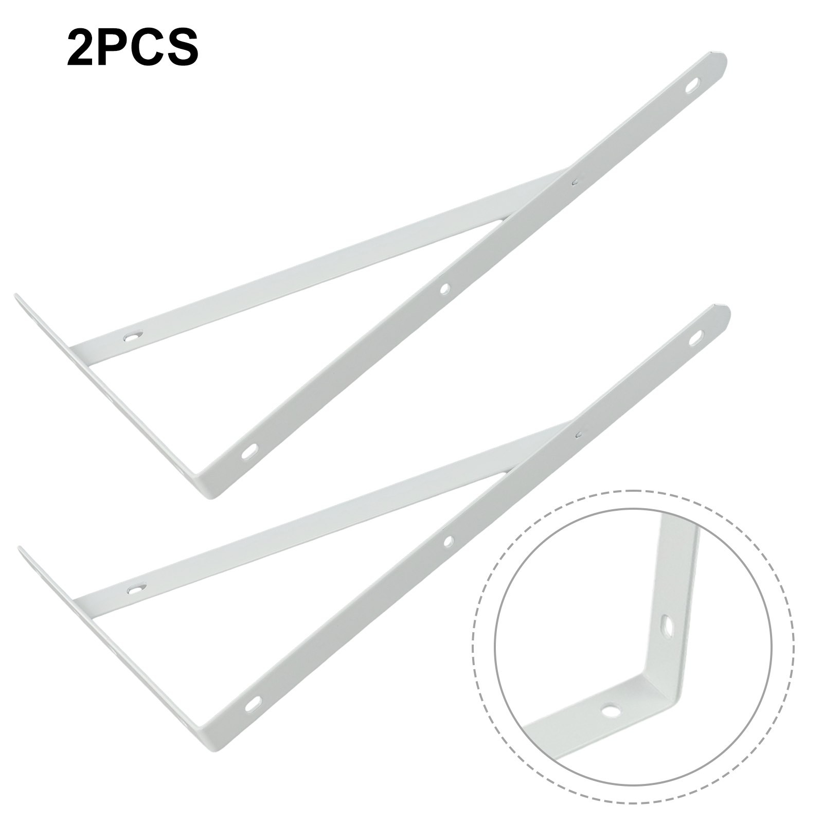Sturdy Metal Corner Brace Shelf Bracket for Kitchen and Living Room Shelves - Picture 58 of 66