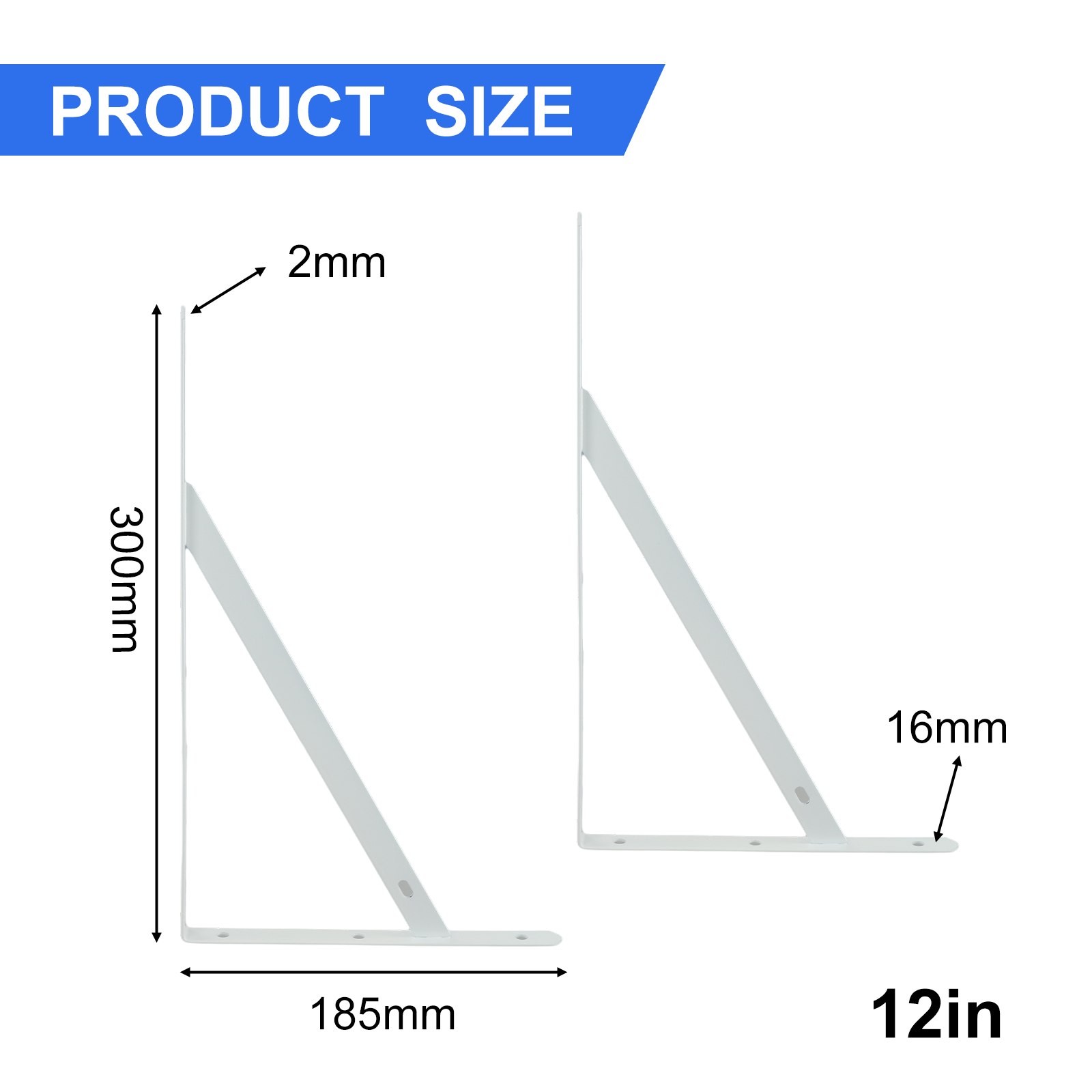 Sturdy Metal Corner Brace Shelf Bracket for Kitchen and Living Room Shelves - Picture 60 of 66