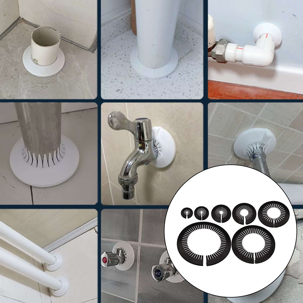 Decorative Rosette Pipe Covers Interior Enhancement Versatile Application