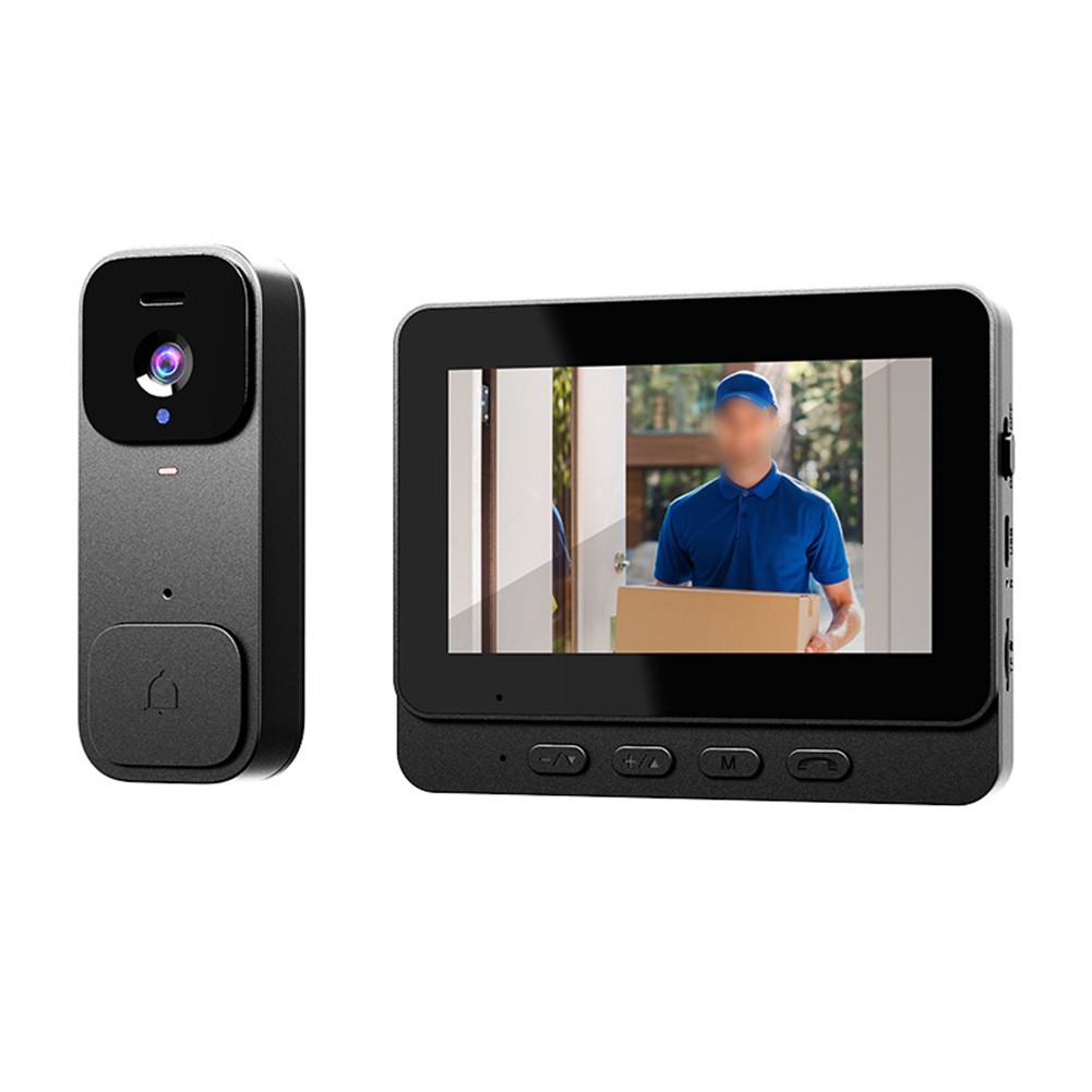 4.3" Smart Video Doorbell Home With Display Wireless Intercom HD Video Monitor