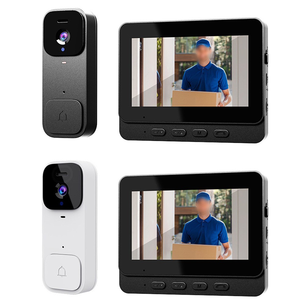 4.3" Smart Video Doorbell Home With Display Wireless Intercom HD Video Monitor