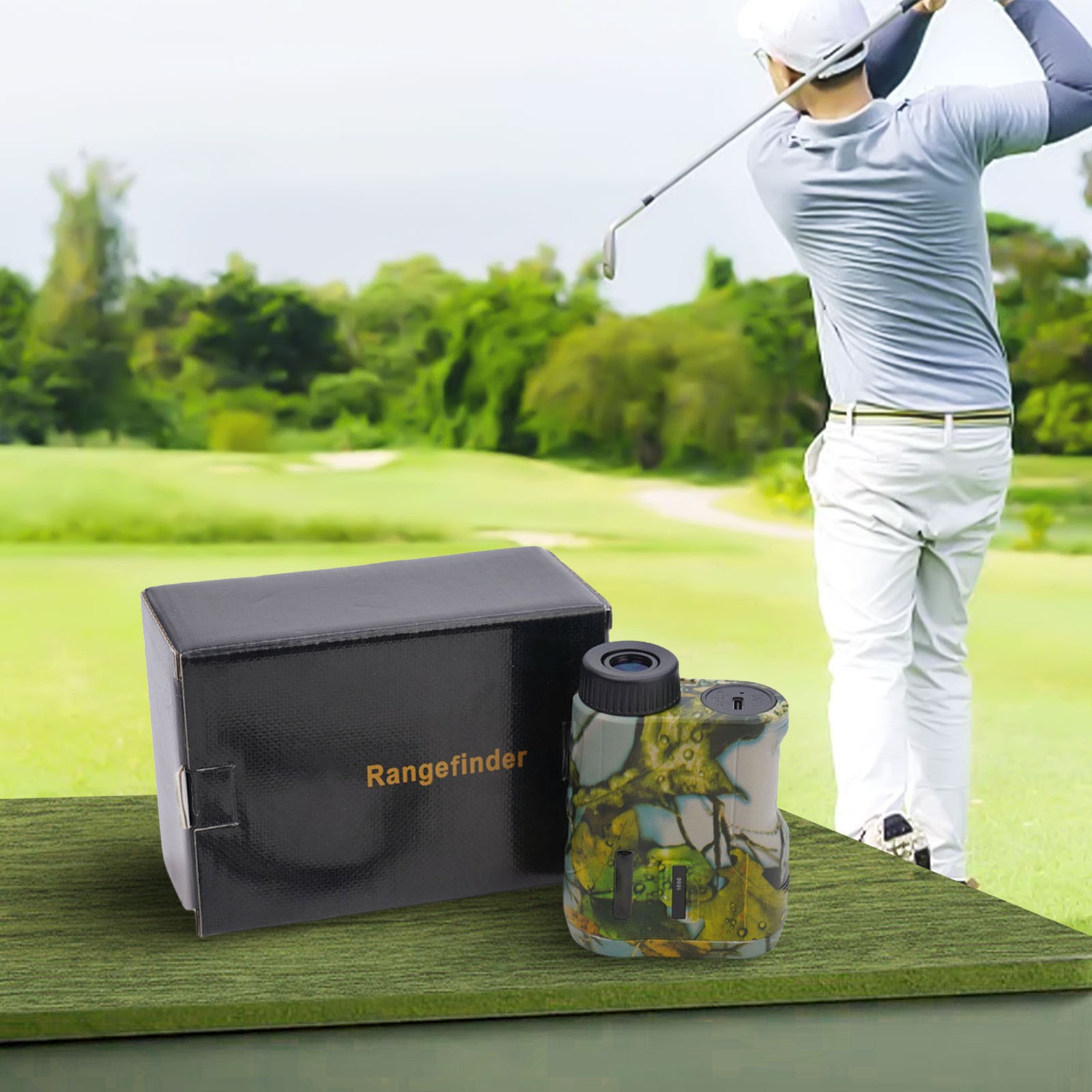 Telémetro de golf telescopio alta precisión caza camuflaje recargable - Imagen 28 de 37