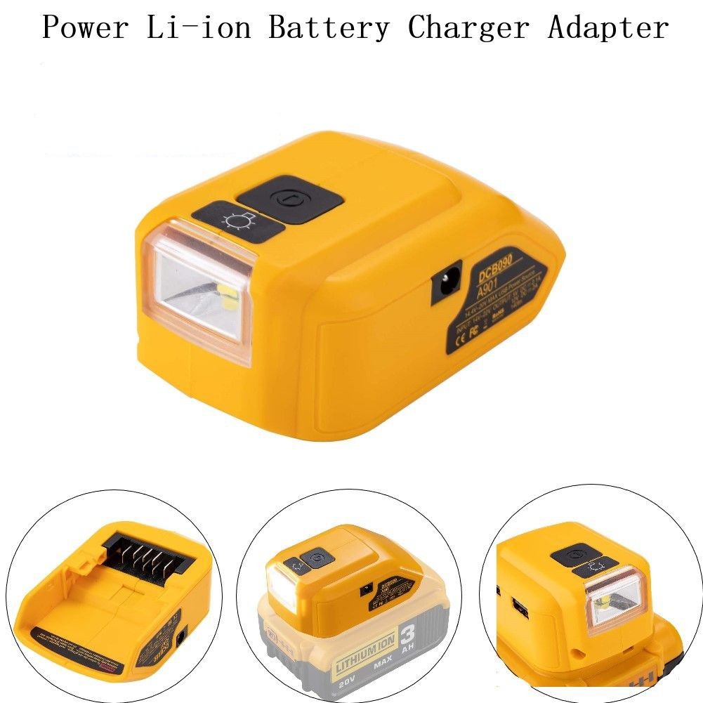 DCB090 Battery Adapter For 14.4V/20V MAX USB+Type C Power Source Charger - Picture 24 of 38