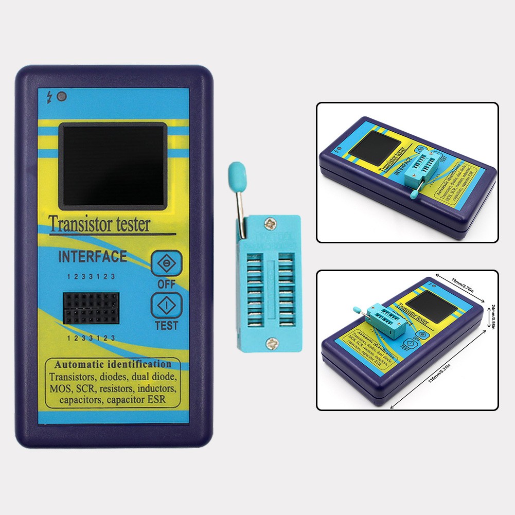 Transistor Tester with Color Display for Accurate Measurements and Evaluation