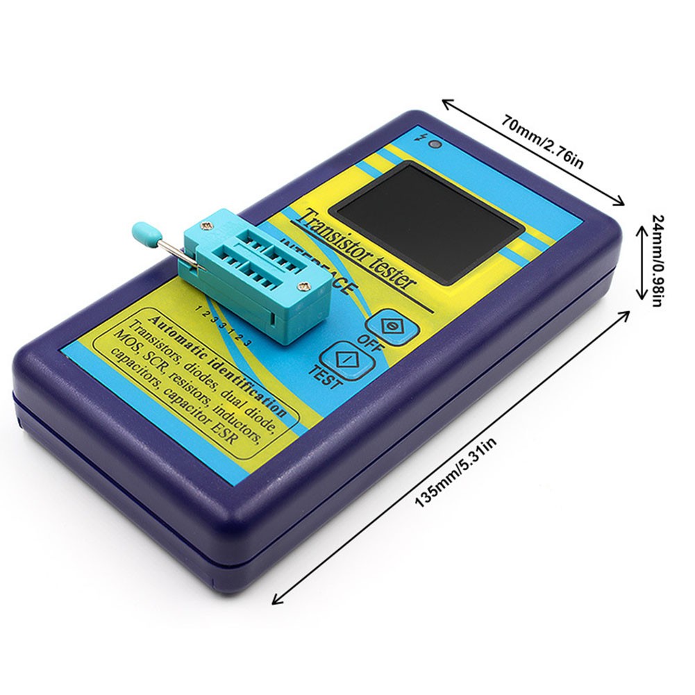 Transistor Tester with Color Display for Accurate Measurements and Evaluation