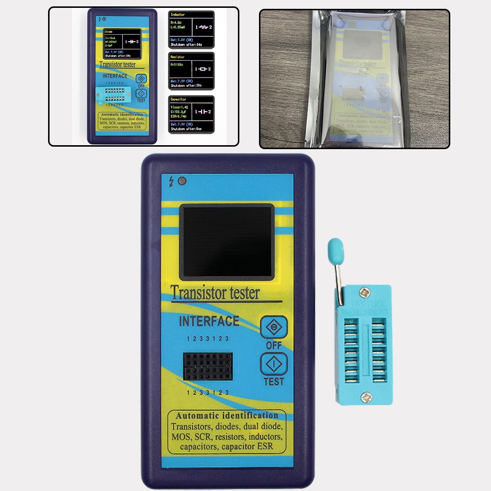 Transistor Tester with Color Display for Accurate Measurements and Evaluation