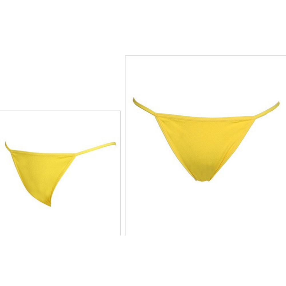 Yellow Modal Women's Sexy Lingerie Underwear Swimsuit Bikini Brief Thong - Picture 15 of 20