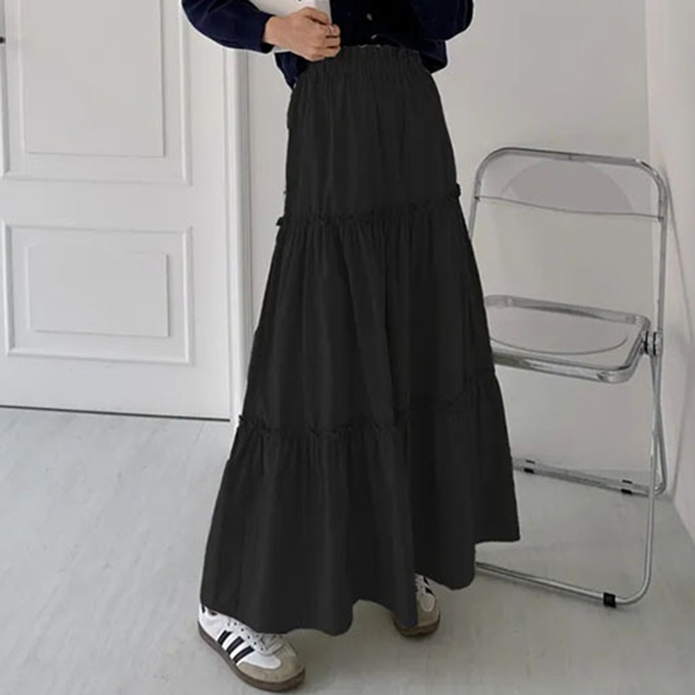Sophisticated Bohemian Maxi Skirt For Women Classic Pleated Look Year Round - Picture 14 of 22