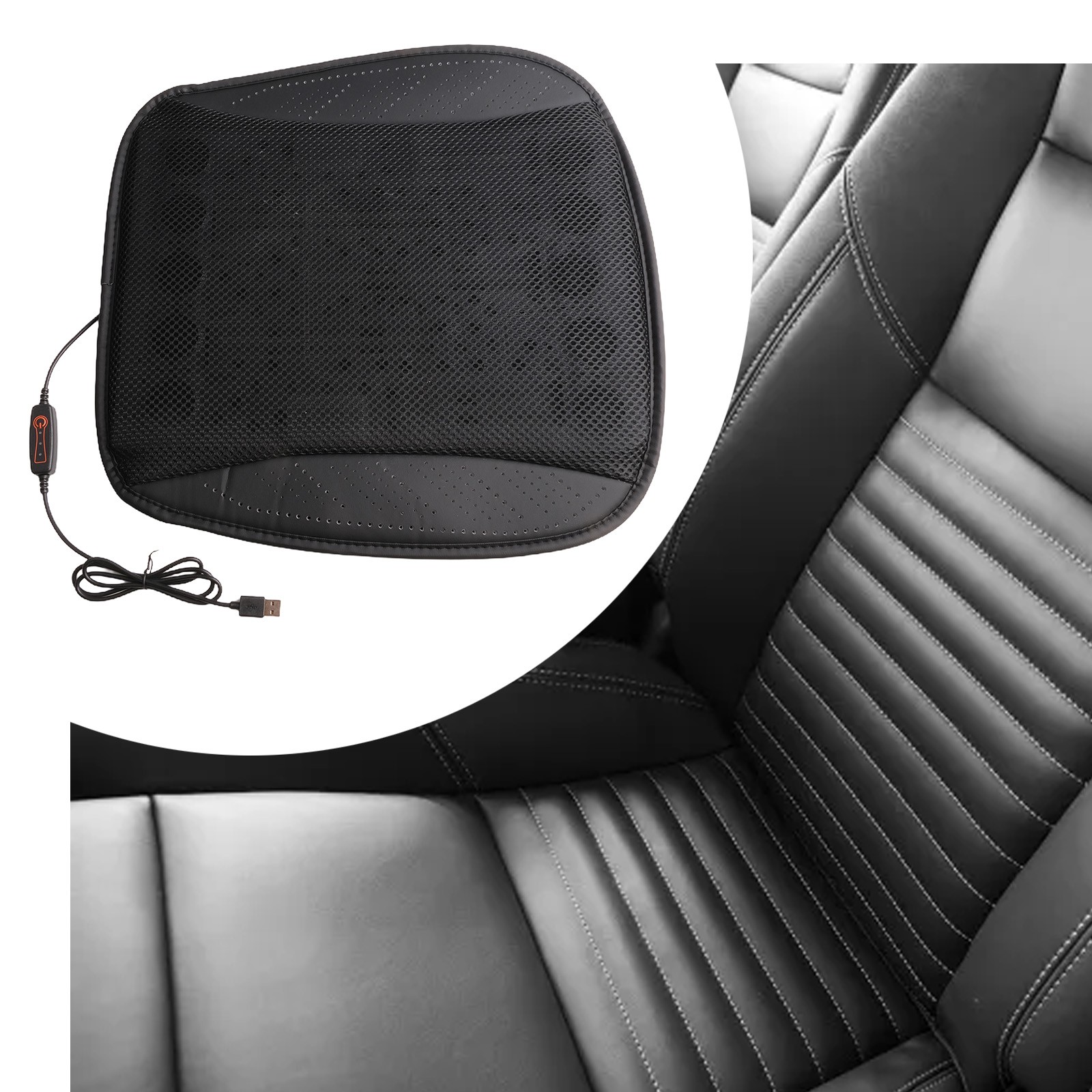 Seat Covers USB Fan Adjustable Cooling Cushion Adjustable Cooling Cushion - Picture 18 of 58