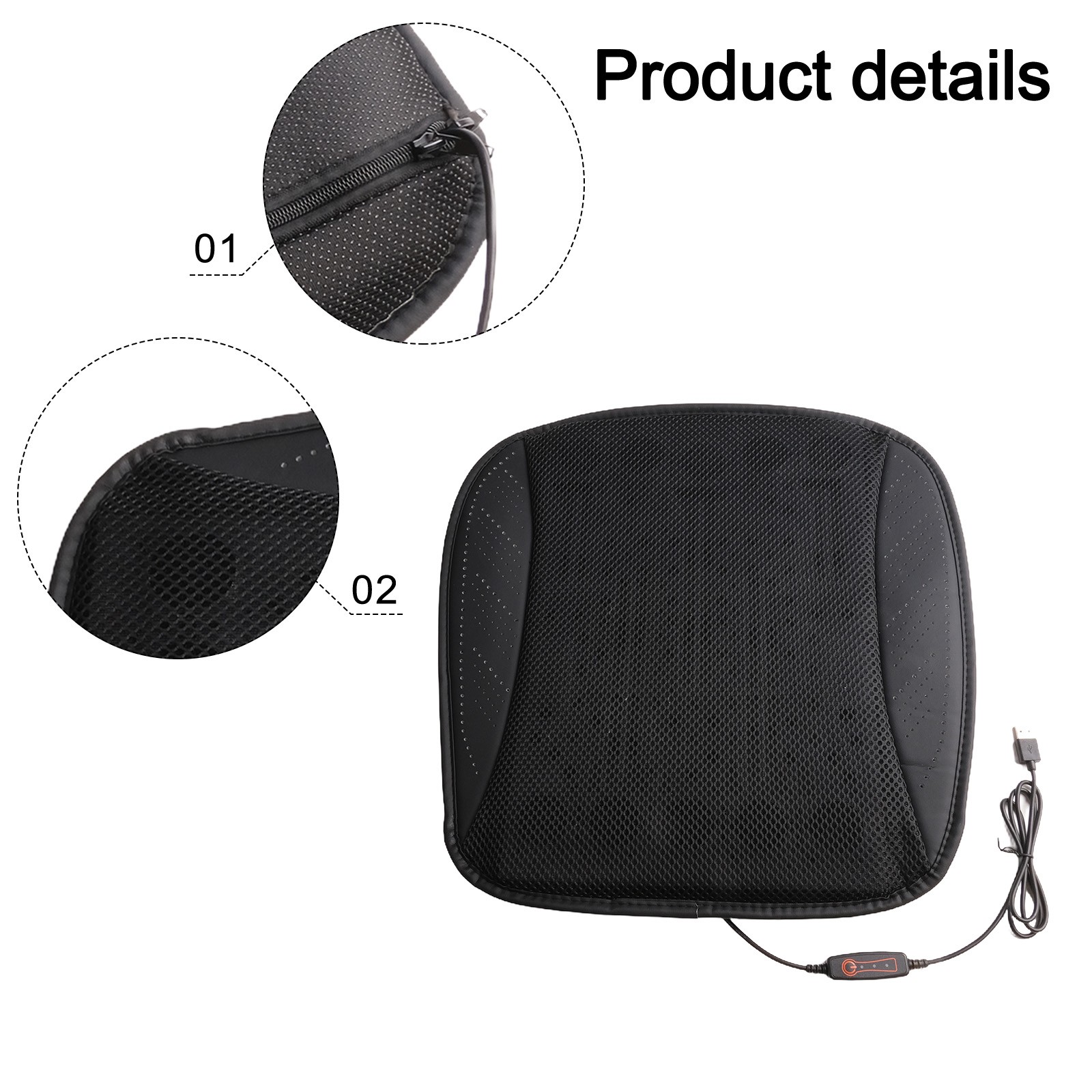 Seat Covers USB Fan Adjustable Cooling Cushion Adjustable Cooling Cushion - Picture 19 of 58