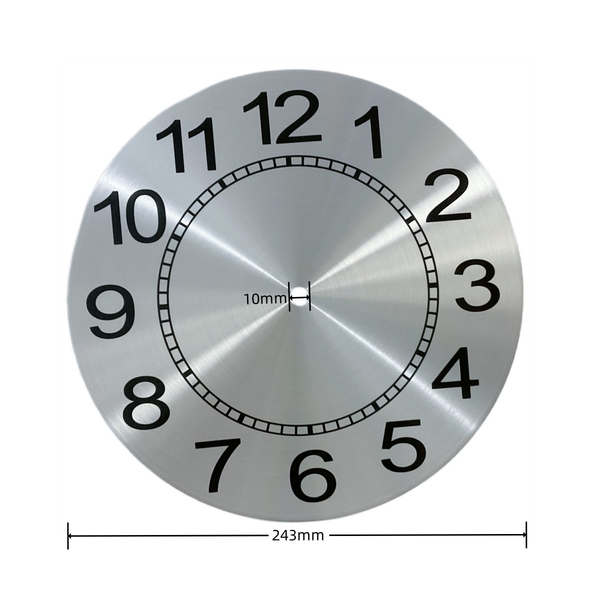 9.5 Inch Clock Face Aluminum Plate Clear Numerals Durability Fading Resistant - Picture 24 of 24