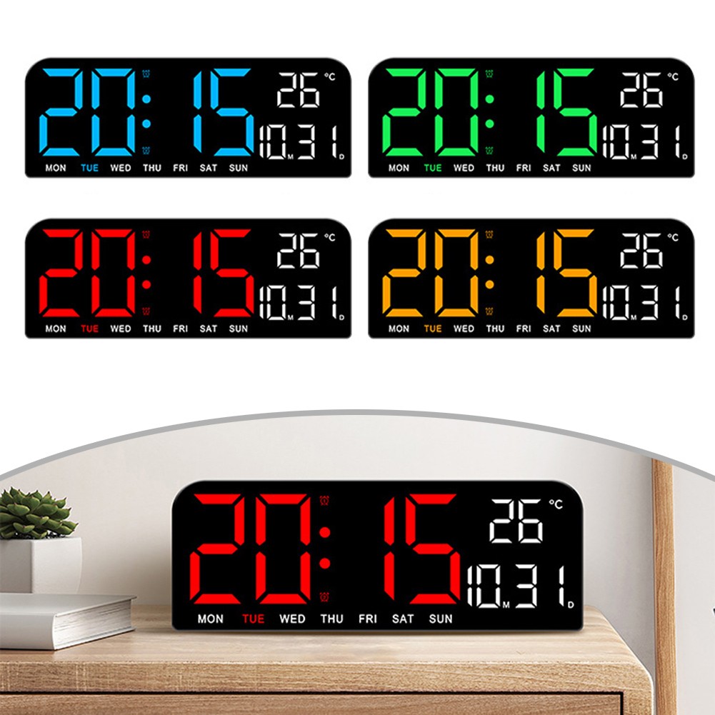 Réveil ventes exceptionnelles LED Horloge Numérique LED Affichage Date et Semaine Affichage Haute Dé