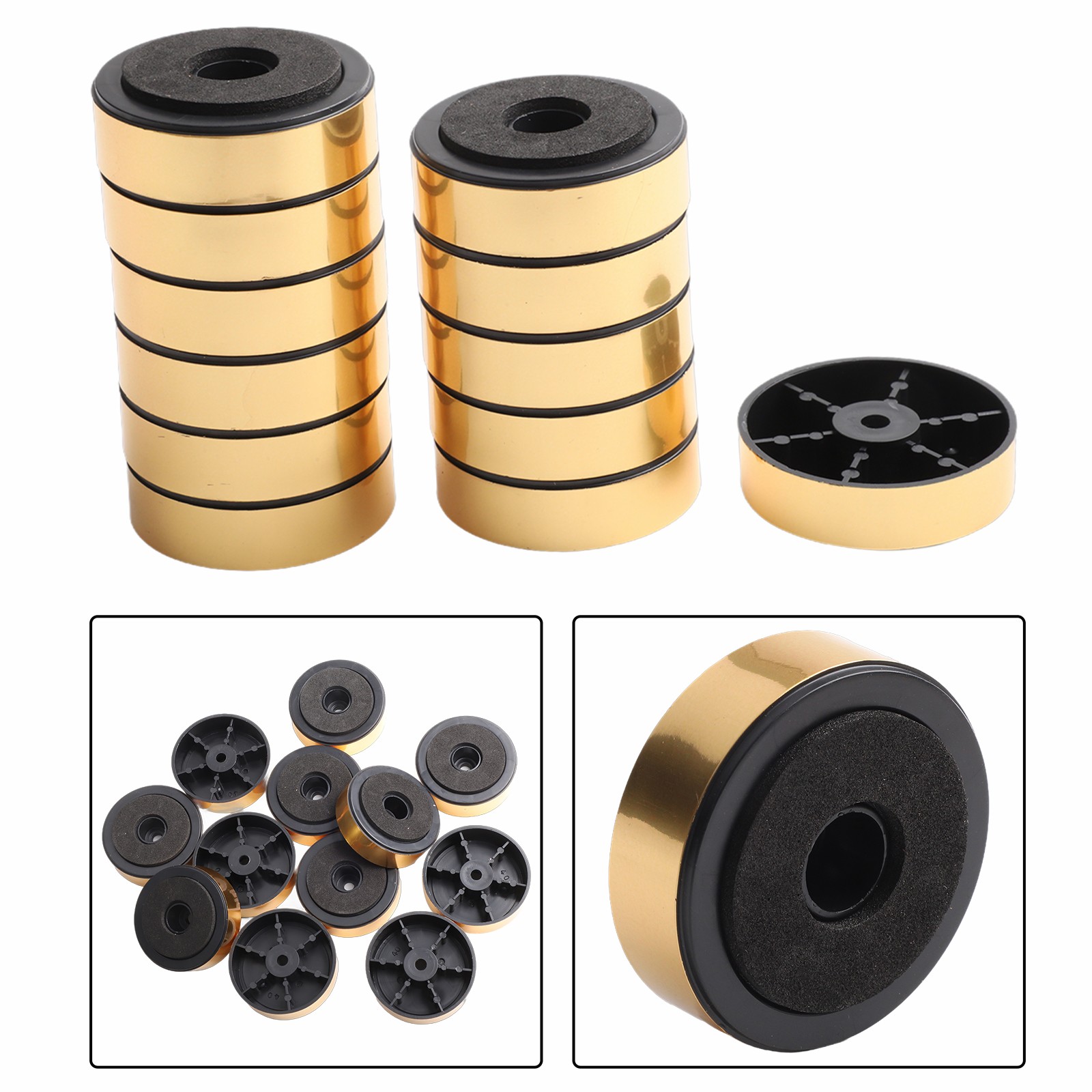 Elegante Phnom Penh Piedini Decorati per Altoparlanti Audio Stereo Set di 12 - Bild 36 von 84
