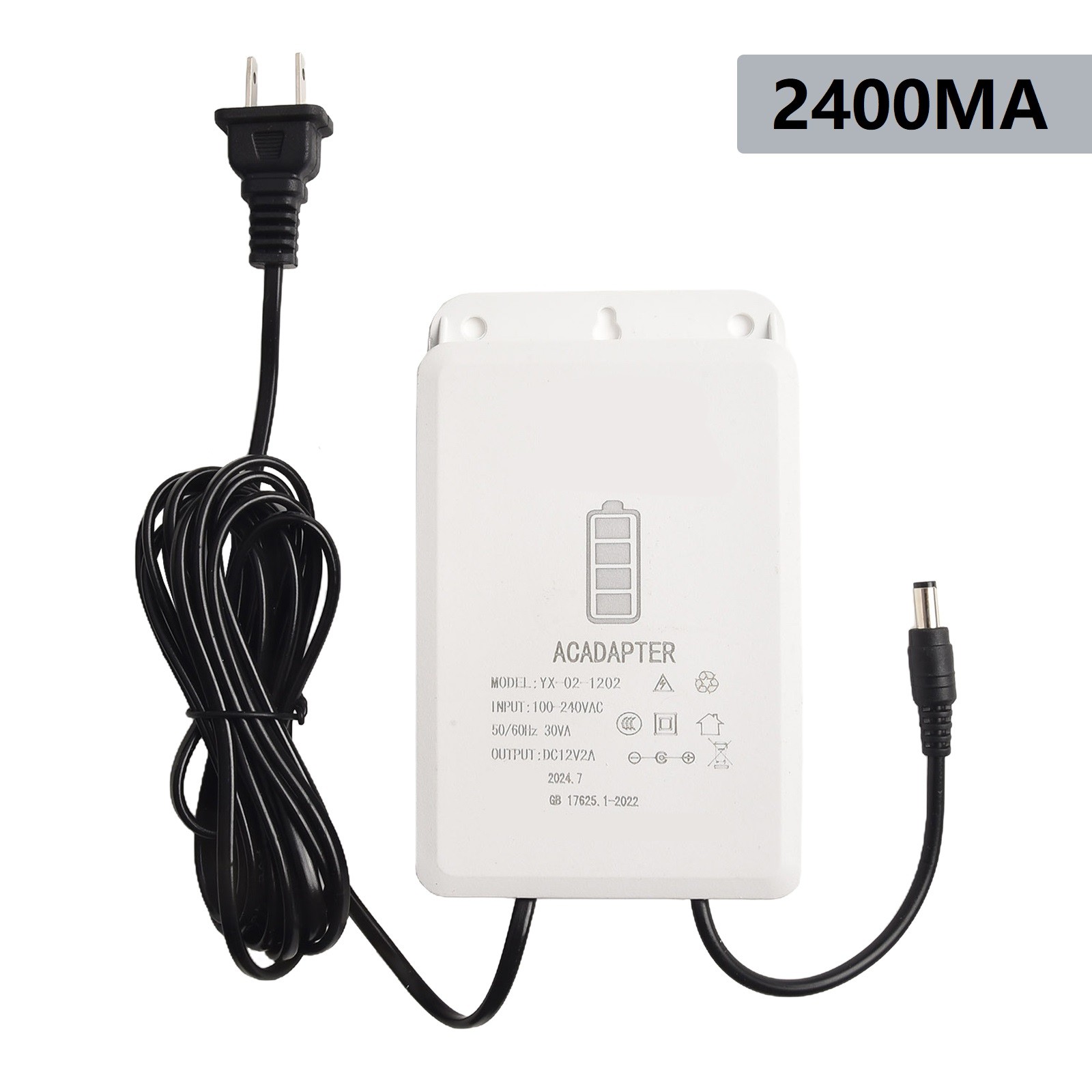 Rainproof Power Adapter for Surveillance Cameras 12V2A Uninterruptible Supply