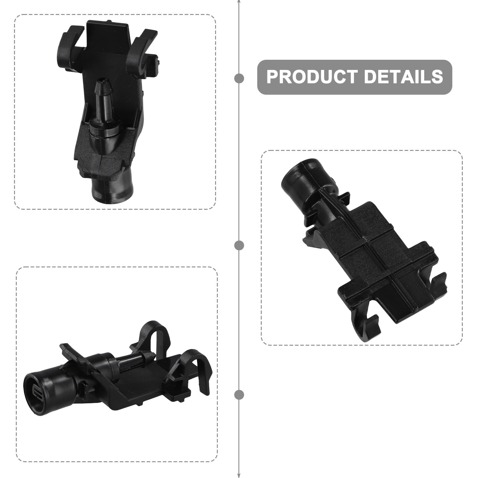 High Performance Front Windshield Washer Nozzle Set for Acura 2014 2016 - Picture 9 of 14