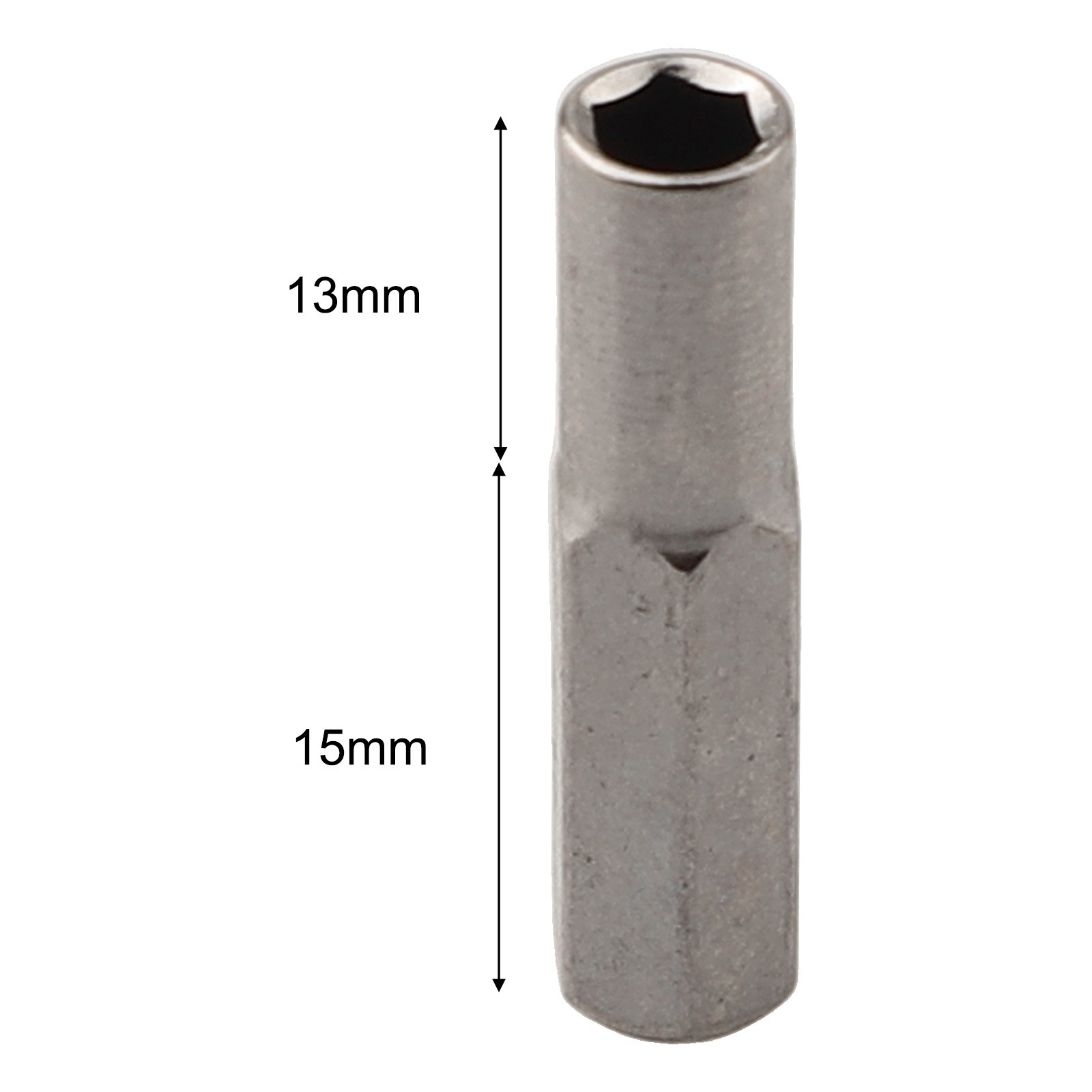 Magnetic Hex Transducer Adapter Socket for 6 35mm to 4mm Drill Bit Conversion