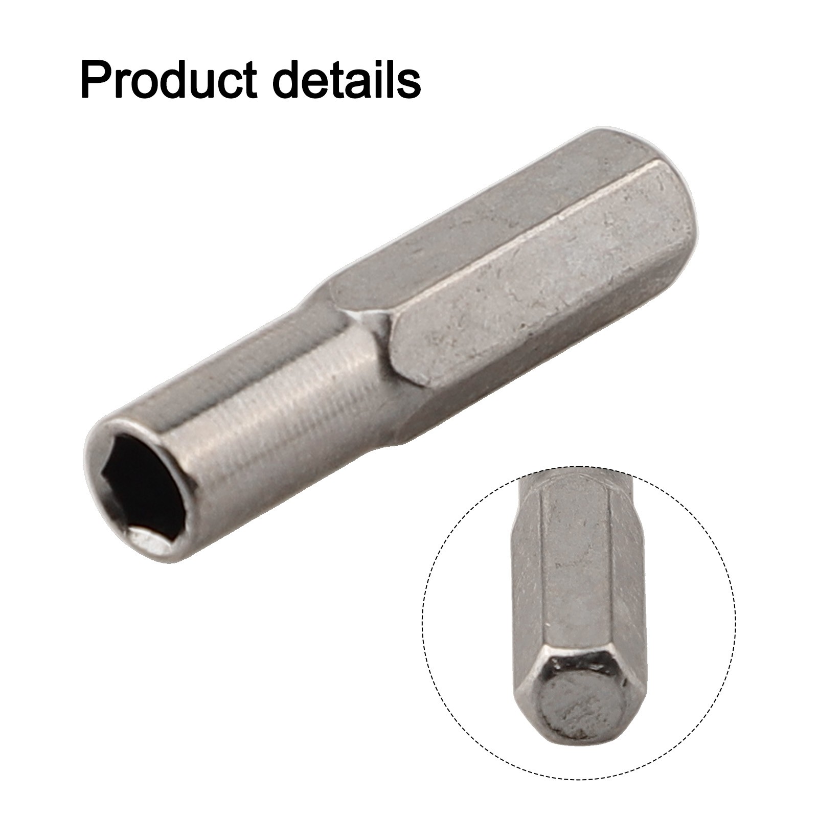 Magnetic Hex Transducer Adapter Socket for 6 35mm to 4mm Drill Bit Conversion