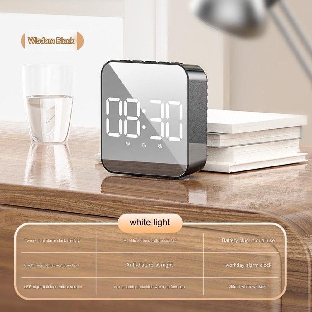Moderner LED-Wecker mit einstellbarer Helligkeit und zwei Stromquellen - Bild 23 von 35