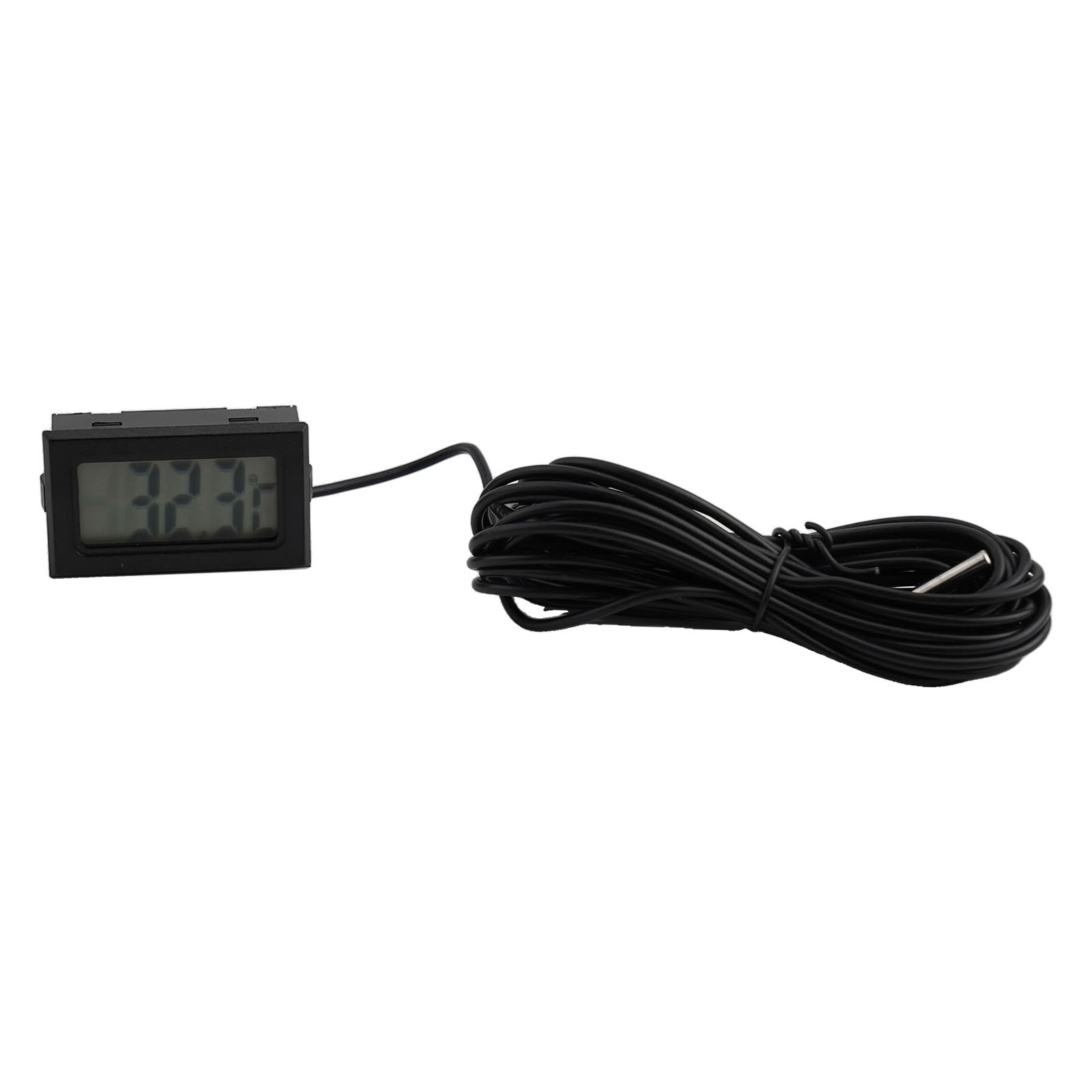 Mini Digital LCD Thermometer Hygrometer Temperature Meter Black Supply Gadget